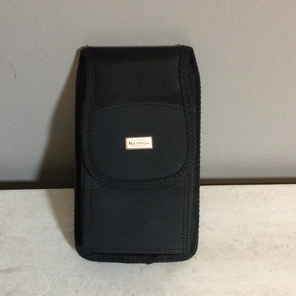NWOT Marshal Black Nylon/Leather Phone (for Heavy Case) Holster